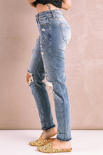 Load image into Gallery viewer, Splatter Distressed Acid Wash Jeans with Pockets
