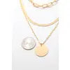 Load image into Gallery viewer, Flat Disc Charm Layer Chain Necklace
