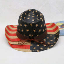 Load image into Gallery viewer, US Flag Print Paper Cloth Hat
