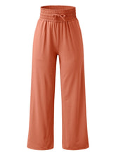 Load image into Gallery viewer, Full Size Drawstring High Waist Wide Leg Pants
