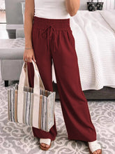 Load image into Gallery viewer, Full Size Drawstring High Waist Wide Leg Pants
