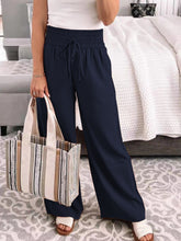 Load image into Gallery viewer, Full Size Drawstring High Waist Wide Leg Pants
