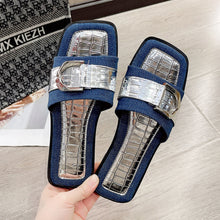 Load image into Gallery viewer, Buckle Trim Open Toe Sandals
