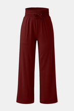 Load image into Gallery viewer, Full Size Drawstring High Waist Wide Leg Pants
