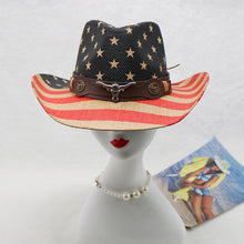 Load image into Gallery viewer, US Flag Print Paper Cloth Hat
