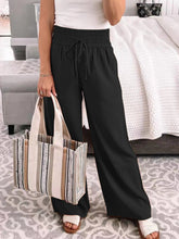 Load image into Gallery viewer, Full Size Drawstring High Waist Wide Leg Pants
