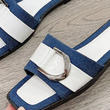 Load image into Gallery viewer, Buckle Trim Open Toe Sandals
