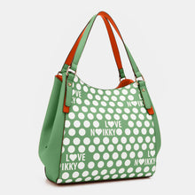 Load image into Gallery viewer, Nicole Lee USA Contrast Polka Dot Handbag
