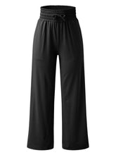 Load image into Gallery viewer, Full Size Drawstring High Waist Wide Leg Pants
