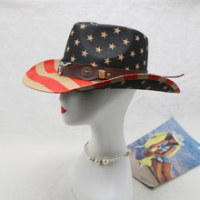 Load image into Gallery viewer, US Flag Print Paper Cloth Hat
