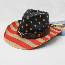 Load image into Gallery viewer, US Flag Print Paper Cloth Hat
