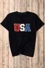 Load image into Gallery viewer, USA Round Neck Short Sleeve T-Shirt
