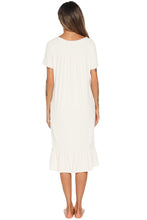 Load image into Gallery viewer, Lace Detail Square Neck Lounge Dress
