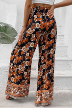 Load image into Gallery viewer, Floral Wide Leg Pants with Pockets

