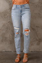 Load image into Gallery viewer, Distressed Straight Legs with Pockets
