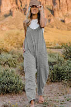 Load image into Gallery viewer, V-Neck Sleeveless Jumpsuit with Pocket
