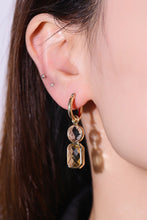 Load image into Gallery viewer, Glass Stone Decor Copper Earrings
