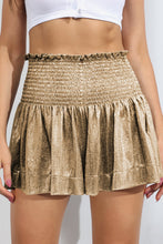 Load image into Gallery viewer, Glitter Smocked High-Waist Shorts
