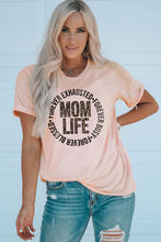 Load image into Gallery viewer, MOM LIFE Leopard Graphic Cuffed Tee
