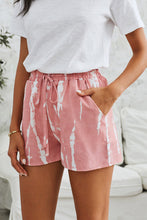 Load image into Gallery viewer, Tie-Dye Drawstring Waist Shorts with Pockets
