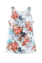 Load image into Gallery viewer, Floral Round Neck Tank
