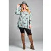 Load image into Gallery viewer, Plus Size Mint Floral Hacci Top
